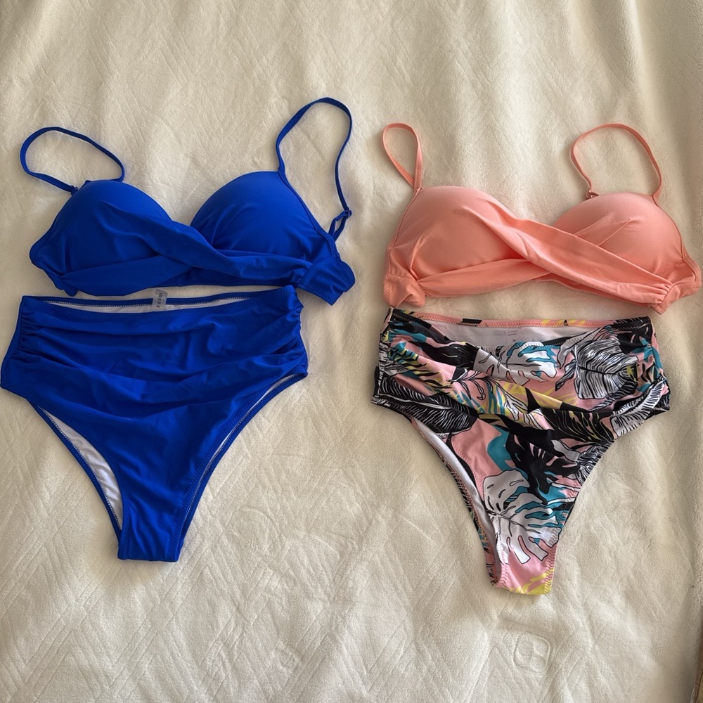 NWT High-Waisted Bikinis